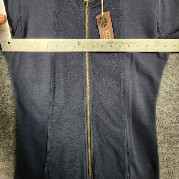 NWT XCVI Blue 13177 Katerin Blanket Hem Long Sleeve Full Zip Jacket SIZE SMALL - Picture 11 of 16